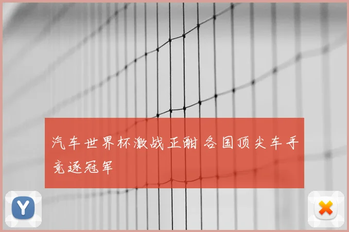 汽车世界杯激战正酣 各国顶尖车手竞逐冠军