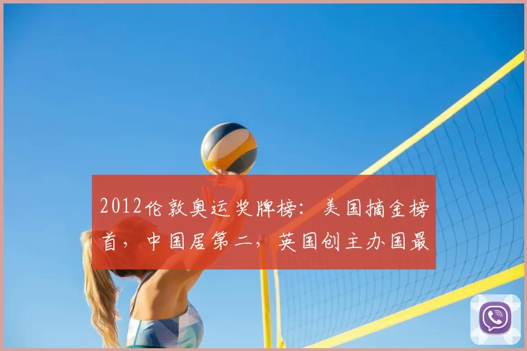 2012伦敦奥运奖牌榜：美国摘金榜首，中国居第二，英国创主办国最好成绩